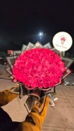 100 Red Rose Premium Bouquet – The Ultimate Expression of Love