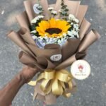 🌻 Single Sunflower Bouquet – Simple, Bright & Full of Positivity