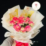 💖 Hot Pink Rose Bouquet – Vibrant, Elegant & Full of Charm