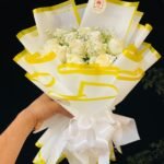 🤍 White Rose Bouquet – Pure, Elegant & Timeless
