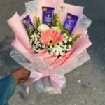 🍫🌹 Dairy Milk & Rose Mixed Bouquet – Sweet & Romantic