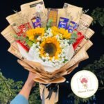 🌻🍫 Chocolate & Sunflower Bouquet – Sweet, Cheerful & Delightful
