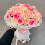 💖 Hot Pink Rose Bouquet – Vibrant, Elegant & Charming