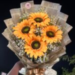 artificial sunflower bouquet