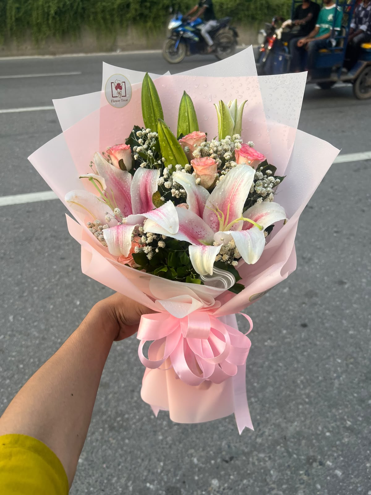 WhatsApp Image 2026-09-21 at 4.27.02 PM Pink Lily Reverie Luxury Bouquet 🌸 - Image 1