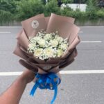 Pure Elegance White Rose Bouquet 🤍