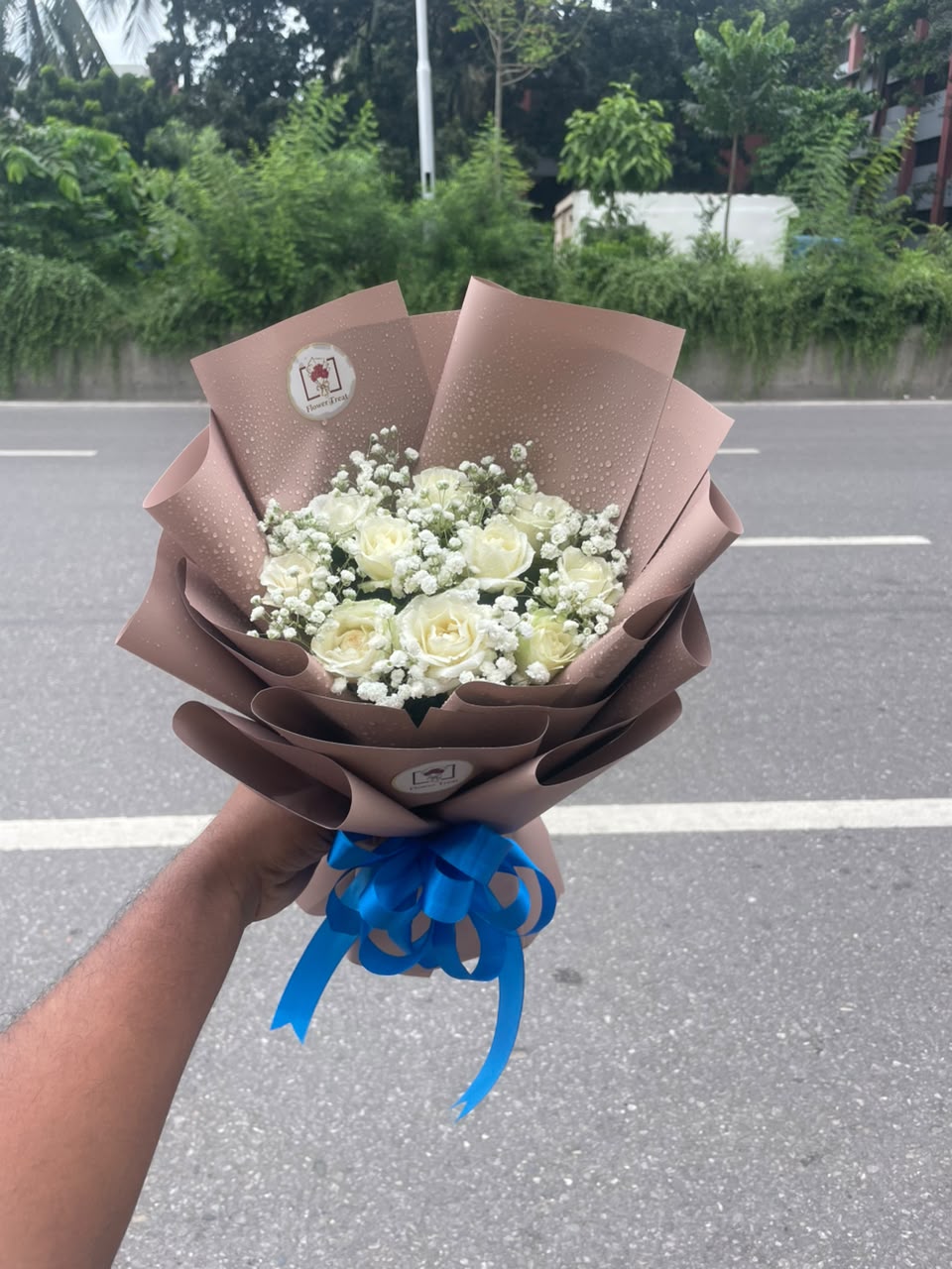 WhatsApp Image 2026-09-22 at 1.31.40 PM Pure Elegance White Rose Bouquet 🤍 - Image 1