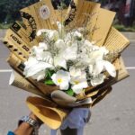 Kathgolap (Plumeria) & Lily Mixed Bouquet (Exotic, Ethereal & Luxury)