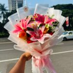 Luxury Artificial Lily Bouquet (Noble, Pure & Timeless)