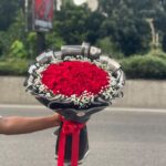 100 Red Rose Bouquet (Opulent, Majestic & Luxury)